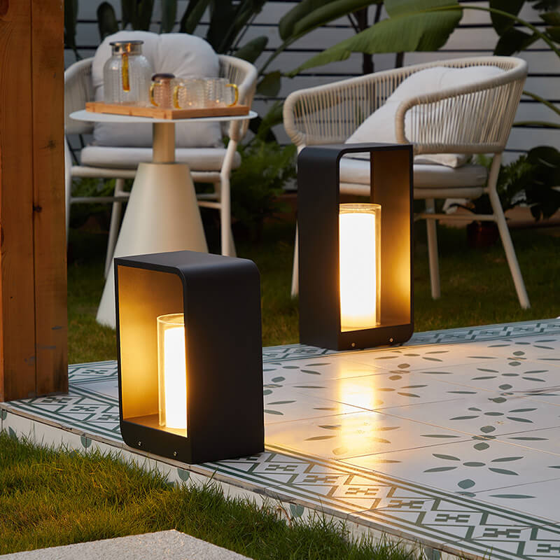 Outdoor LED Path Light Contemporary Square Garden Lighting