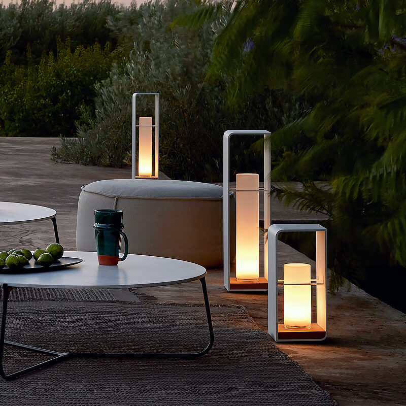 Outdoor LED Path Light Contemporary Square Garden Lighting