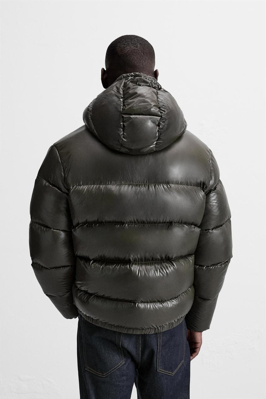 Mens Quilted Puffer Jacket | Casual Hood