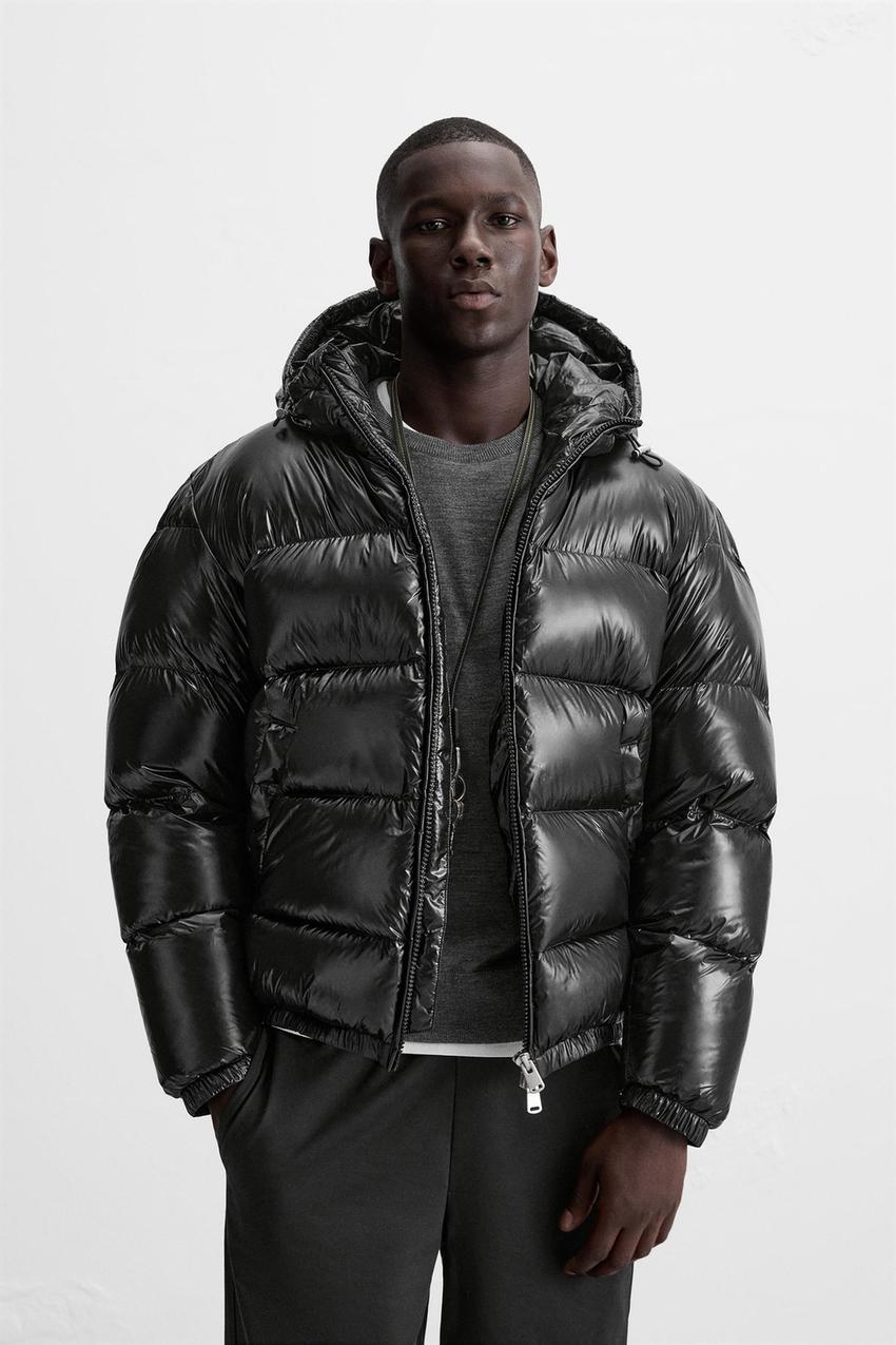Mens Quilted Puffer Jacket | Casual Hood