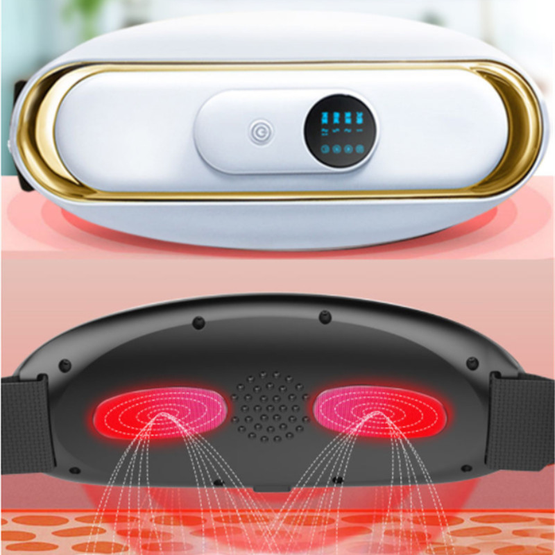 Abdominal Massage Belt Rechargeable Heat & Vibration Support