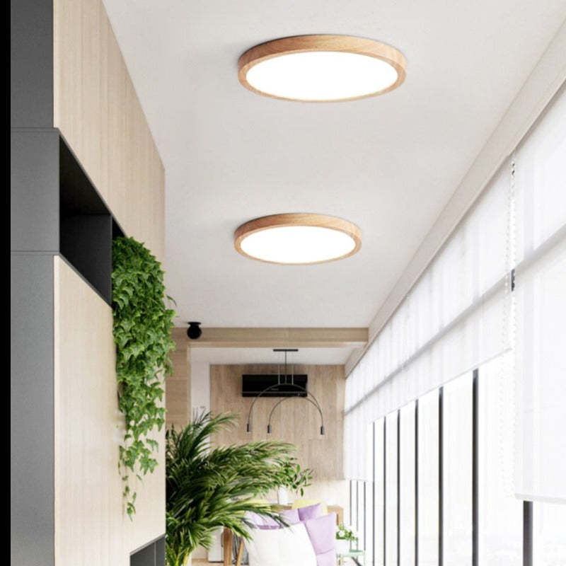 Minimalistische LED-Deckenleuchte Dreifarbige Dimmbar Raumbeleuchtung