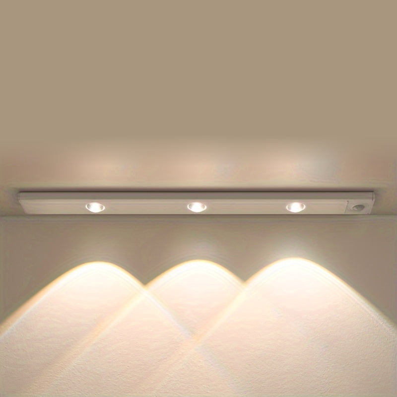 LED-Bewegungsmelder-Streifenleuchte Kabellose Wiederaufladbare Schrankbeleuchtung