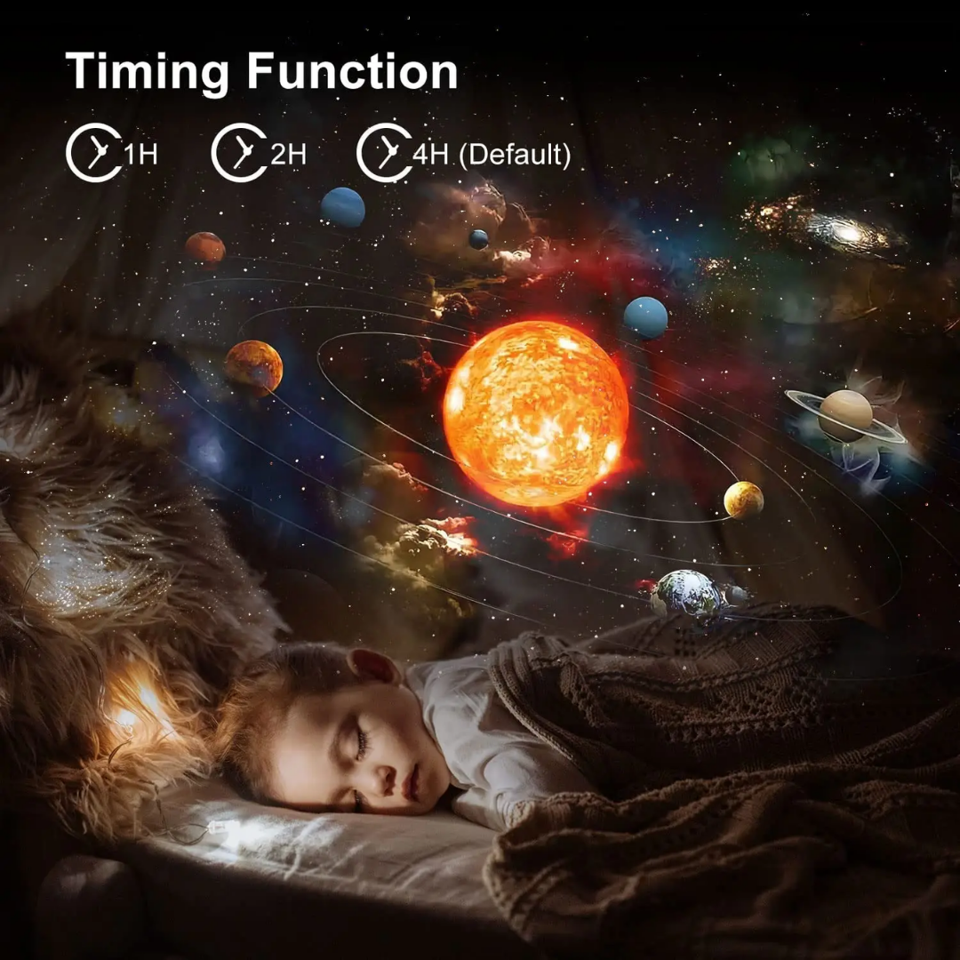 Galaxy Star Projector Light with 360° Rotation and HD Projection