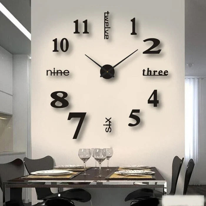 Decorative Wall Clock Silent Analog Wall Mounted Design