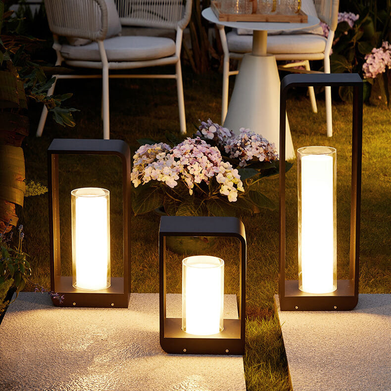 Outdoor LED Path Light Contemporary Square Garden Lighting