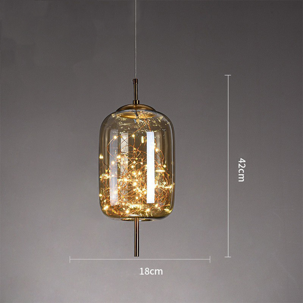 Moderne LED-Hängeleuchte Dekorative Glas-Innenraum-Deckenbeleuchtung