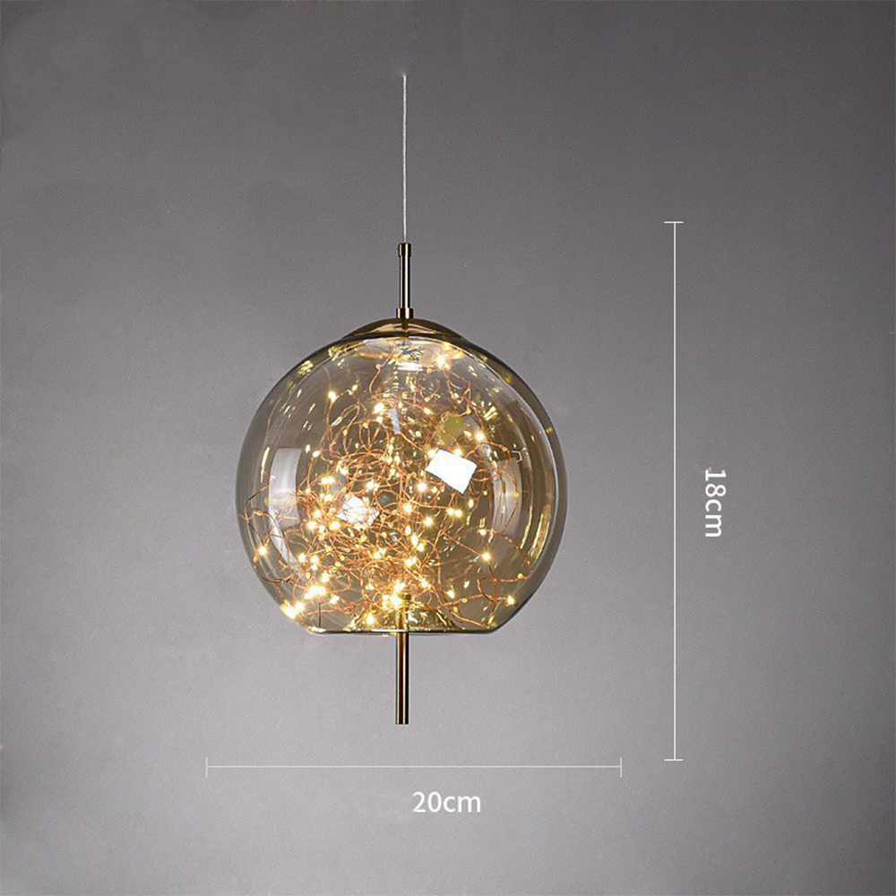 Moderne LED-Hängeleuchte Dekorative Glas-Innenraum-Deckenbeleuchtung