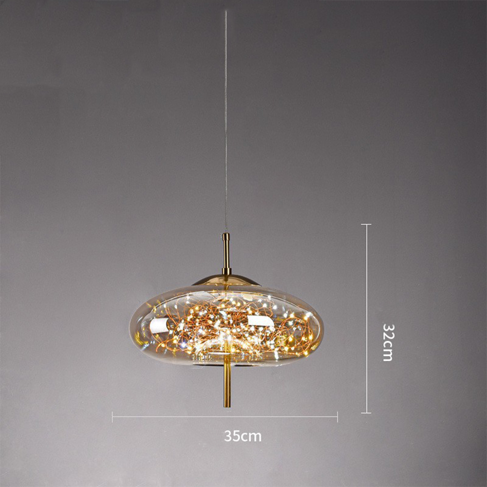 Moderne LED-Hängeleuchte Dekorative Glas-Innenraum-Deckenbeleuchtung