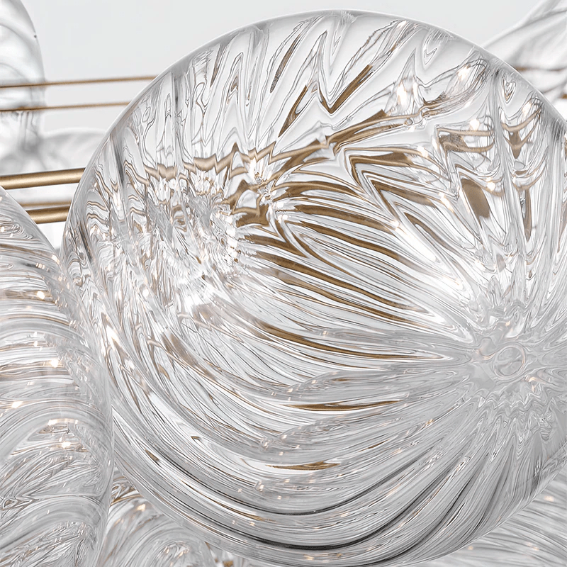 Orb Cluster Ceiling Light with Sculptural Frame