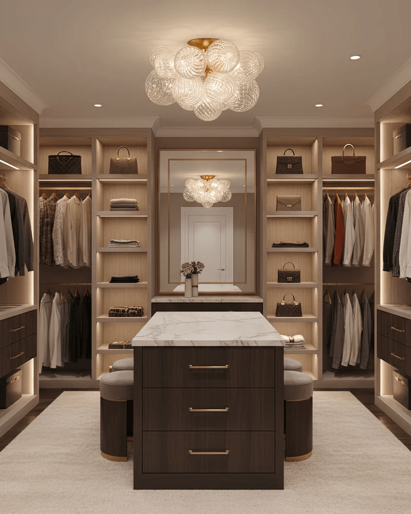 Orb Cluster Ceiling Light with Sculptural Frame