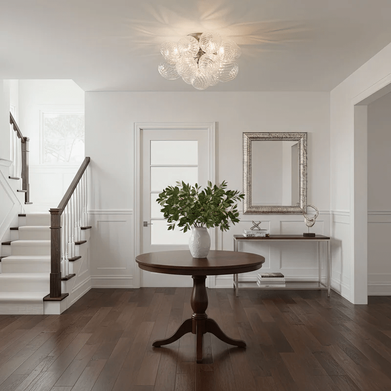 Orb Cluster Ceiling Light with Sculptural Frame
