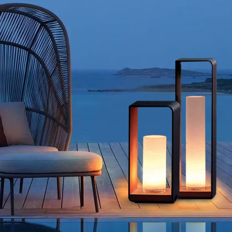 Outdoor LED Path Light Contemporary Square Garden Lighting