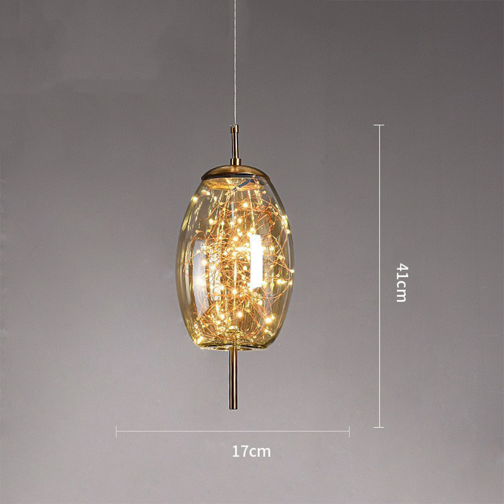 Moderne LED-Hängeleuchte Dekorative Glas-Innenraum-Deckenbeleuchtung
