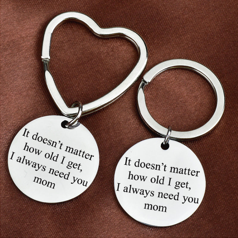 Geschenk zum Muttertag Schlüsselanhänger für Mama mit eingravierter Botschaft