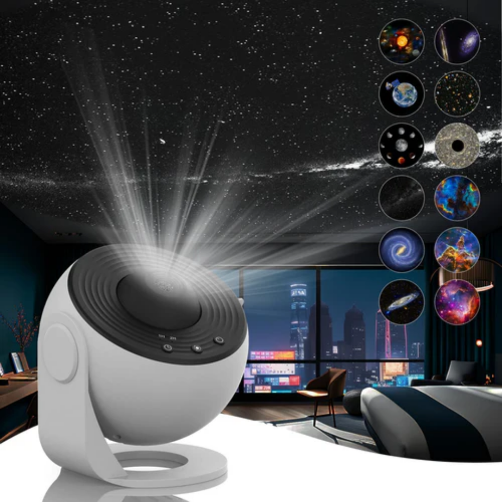 Galaxien-Sternprojektor mit 360° Drehung und hochauflösender Projektion