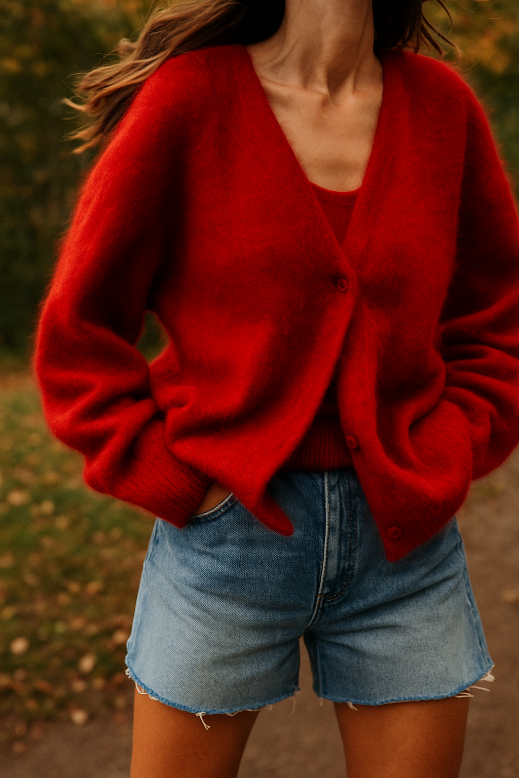 Womens Knit Cardigan | Relaxed Open Front