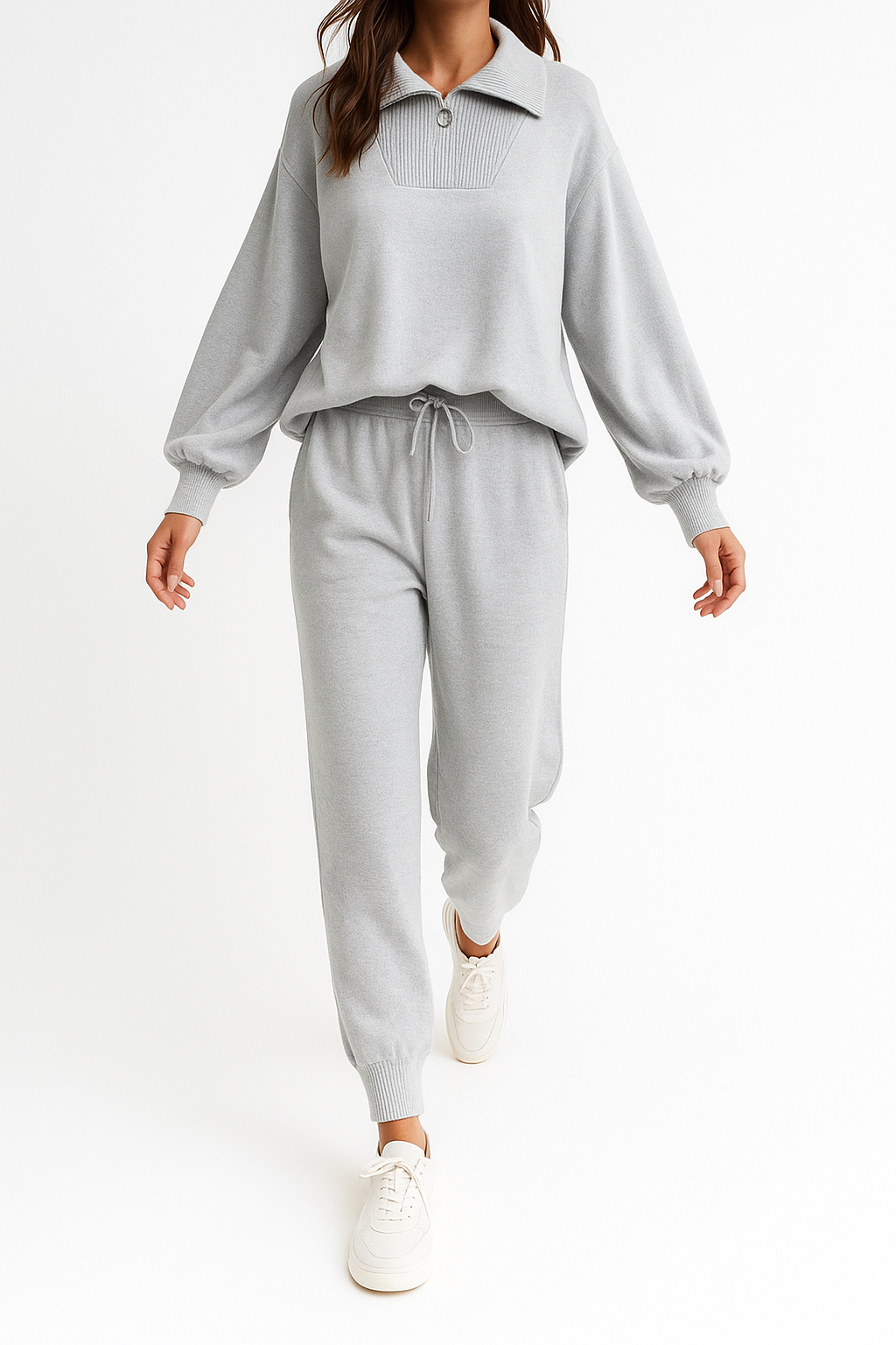 Womens Half Zip Casualwear Set | Relaxed Fit