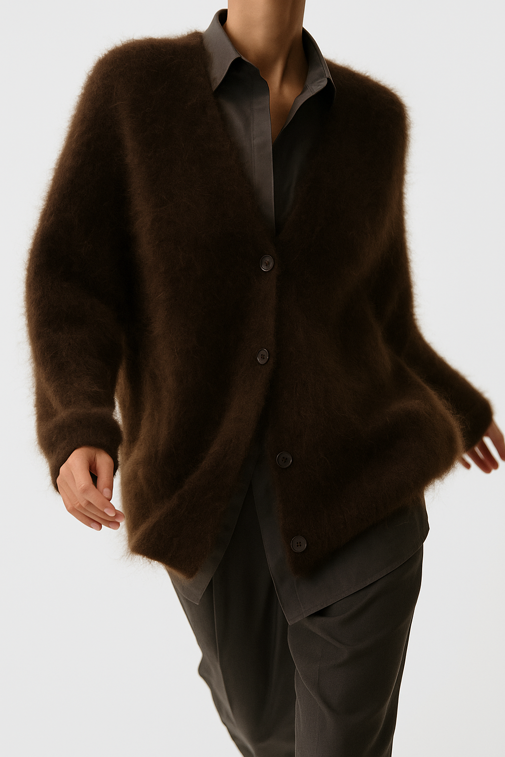 Womens Knit Cardigan | Relaxed Open Front