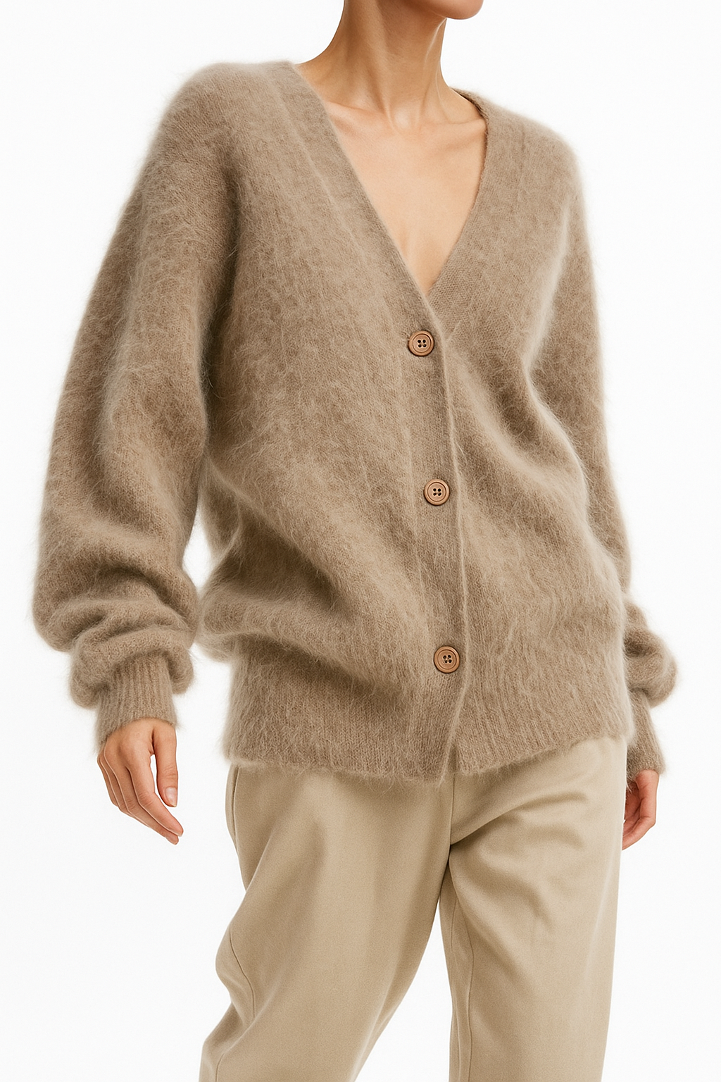 Womens Knit Cardigan | Relaxed Open Front