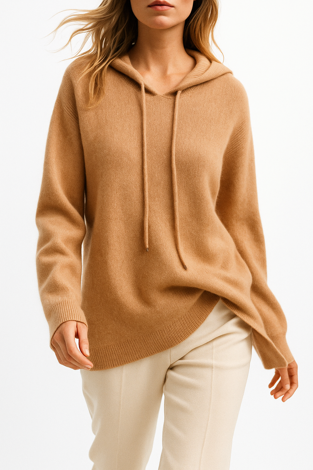 Womens Knit Hoodie | Relaxed Everyday Style