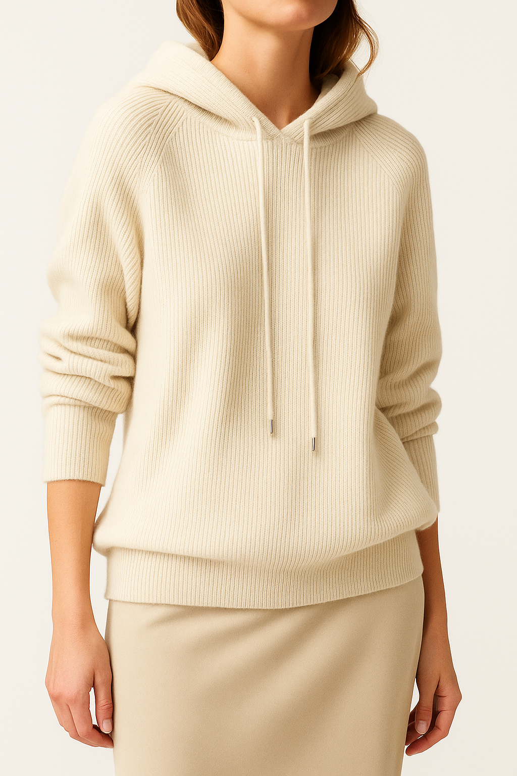 Womens Knit Hoodie | Relaxed Everyday Style