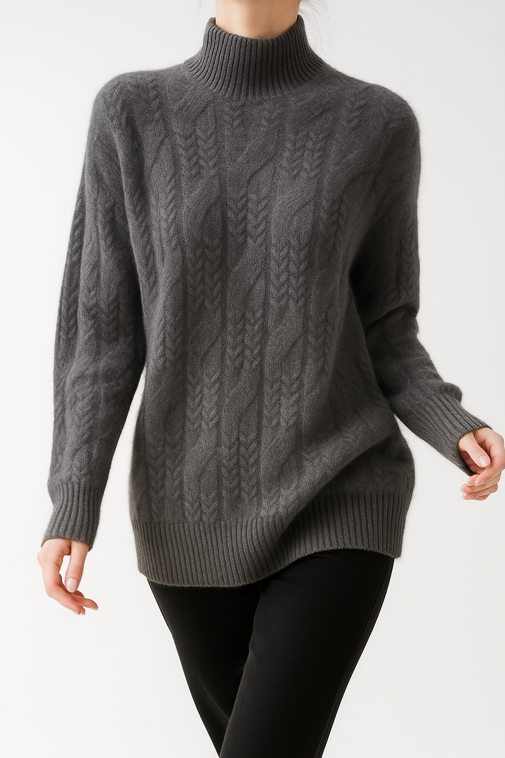 Womens Cable Knit Sweater | Seasonal Long Sleeve Top