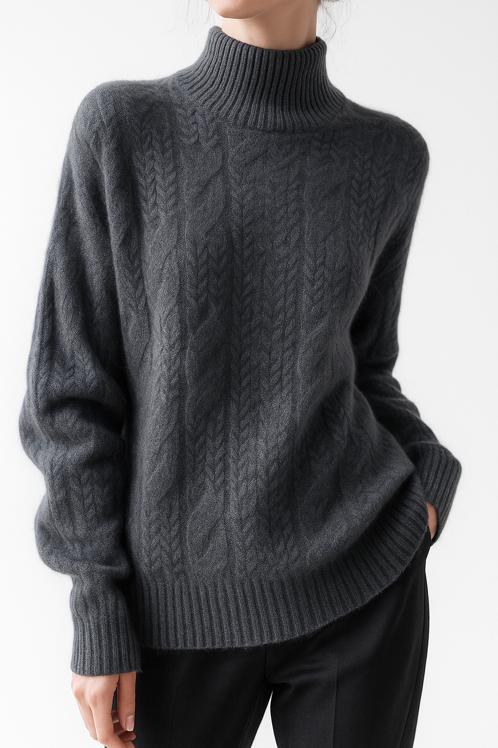 Womens Cable Knit Sweater | Seasonal Long Sleeve Top