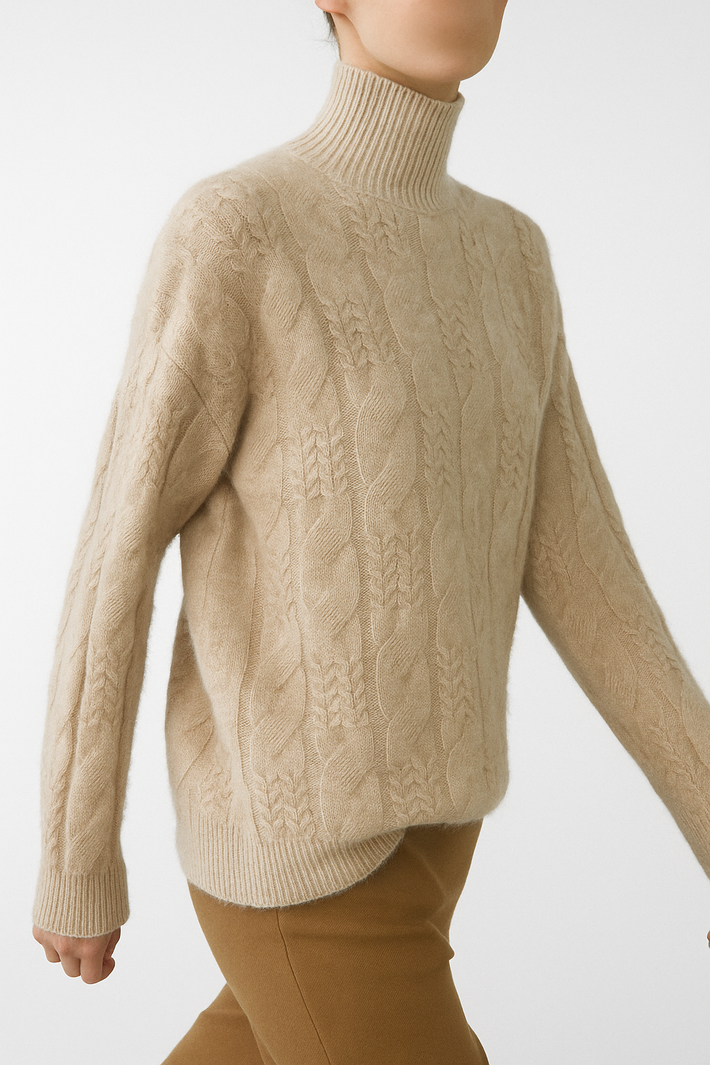 Womens Cable Knit Sweater | Seasonal Long Sleeve Top