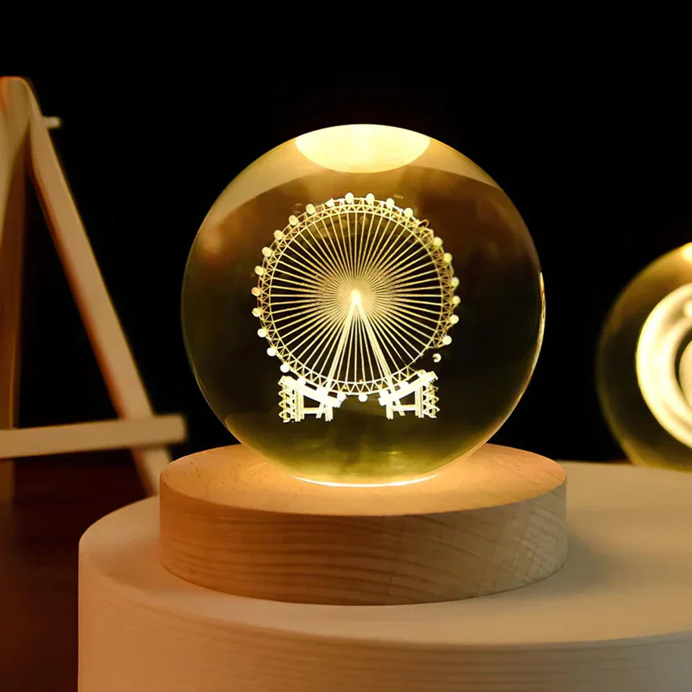 LED-Planeten-Kugel Nachtlicht USB-betriebene Stimmungsleuchte