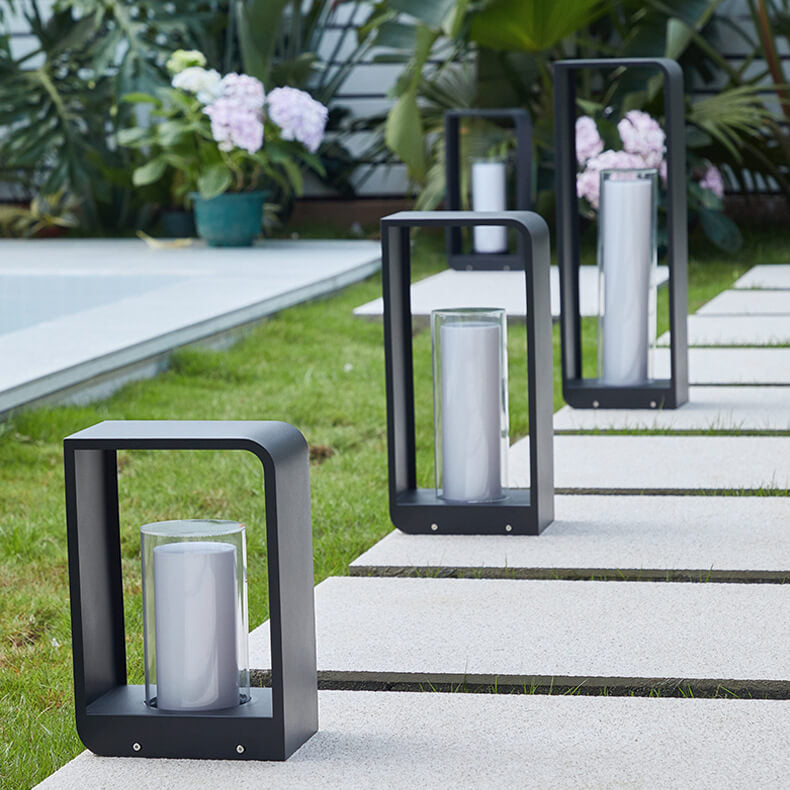 Outdoor LED Path Light Contemporary Square Garden Lighting