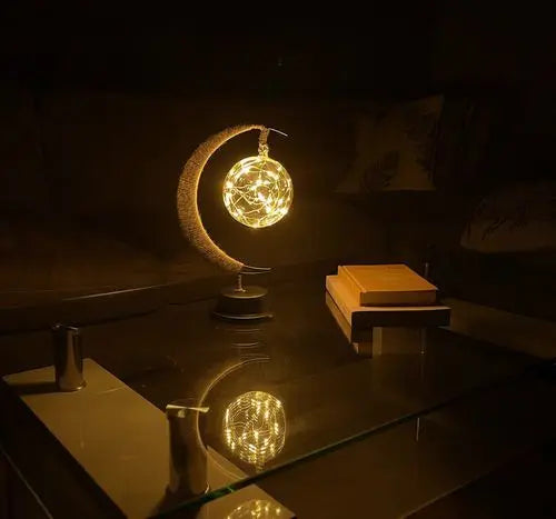 Mondförmige Tischlampe Weiches Stimmungslicht LED Dekoratives Licht