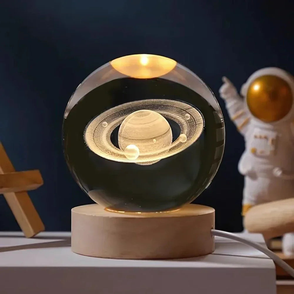 LED-Planeten-Kugel Nachtlicht USB-betriebene Stimmungsleuchte