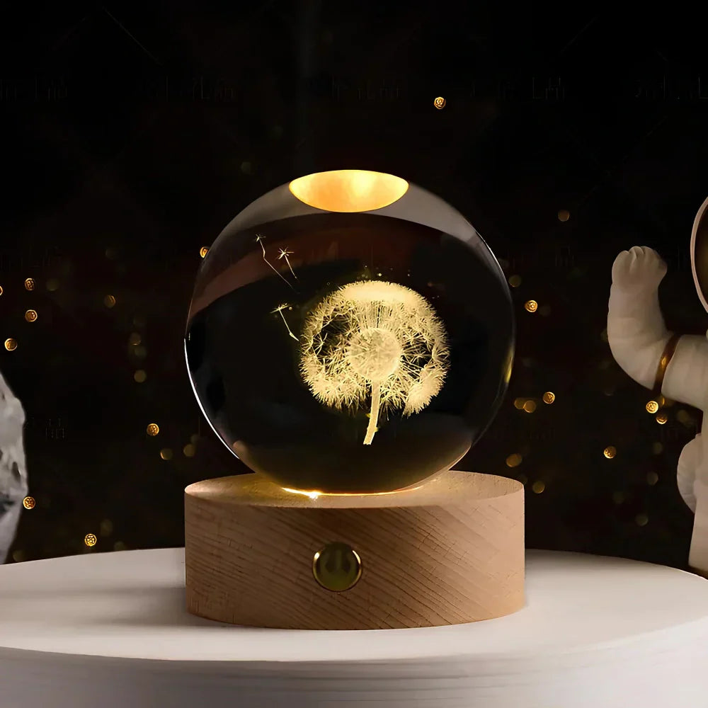 LED-Planeten-Kugel Nachtlicht USB-betriebene Stimmungsleuchte