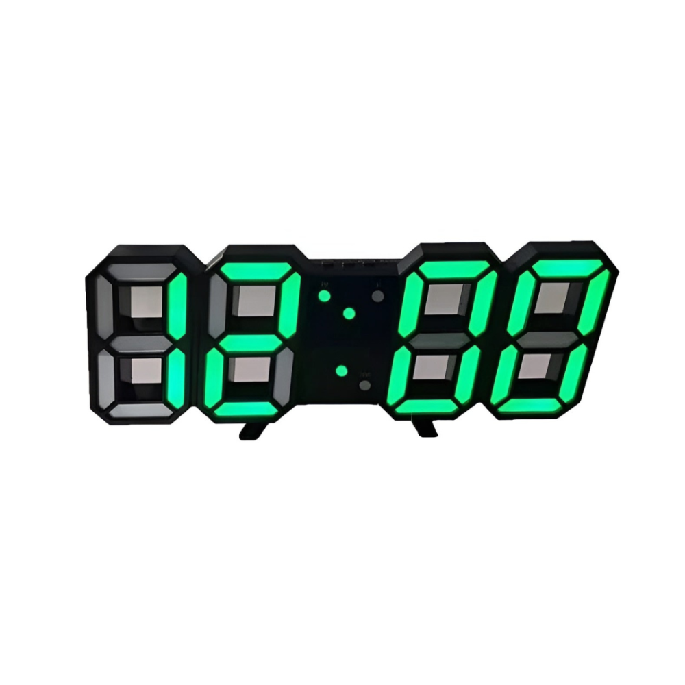 Moderne digitale Wanduhr mit großen LED-Zahlen