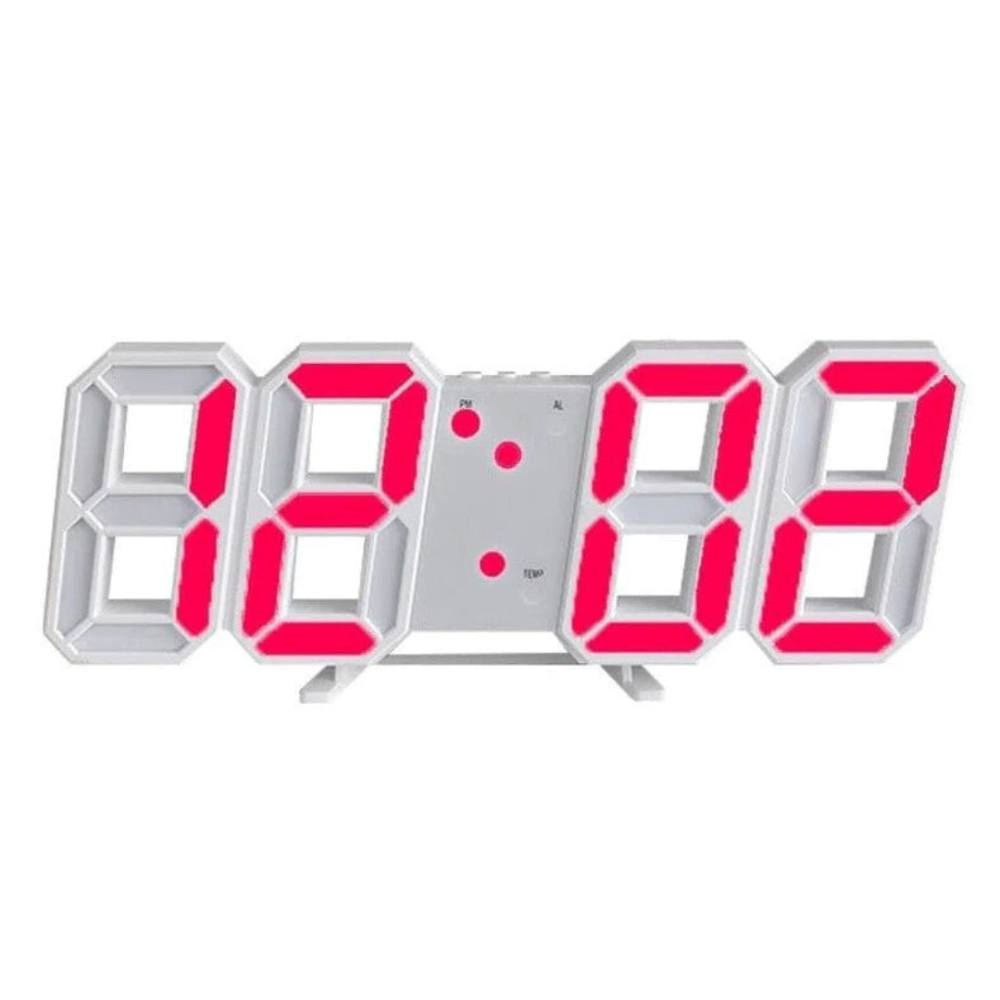 Moderne digitale Wanduhr mit großen LED-Zahlen