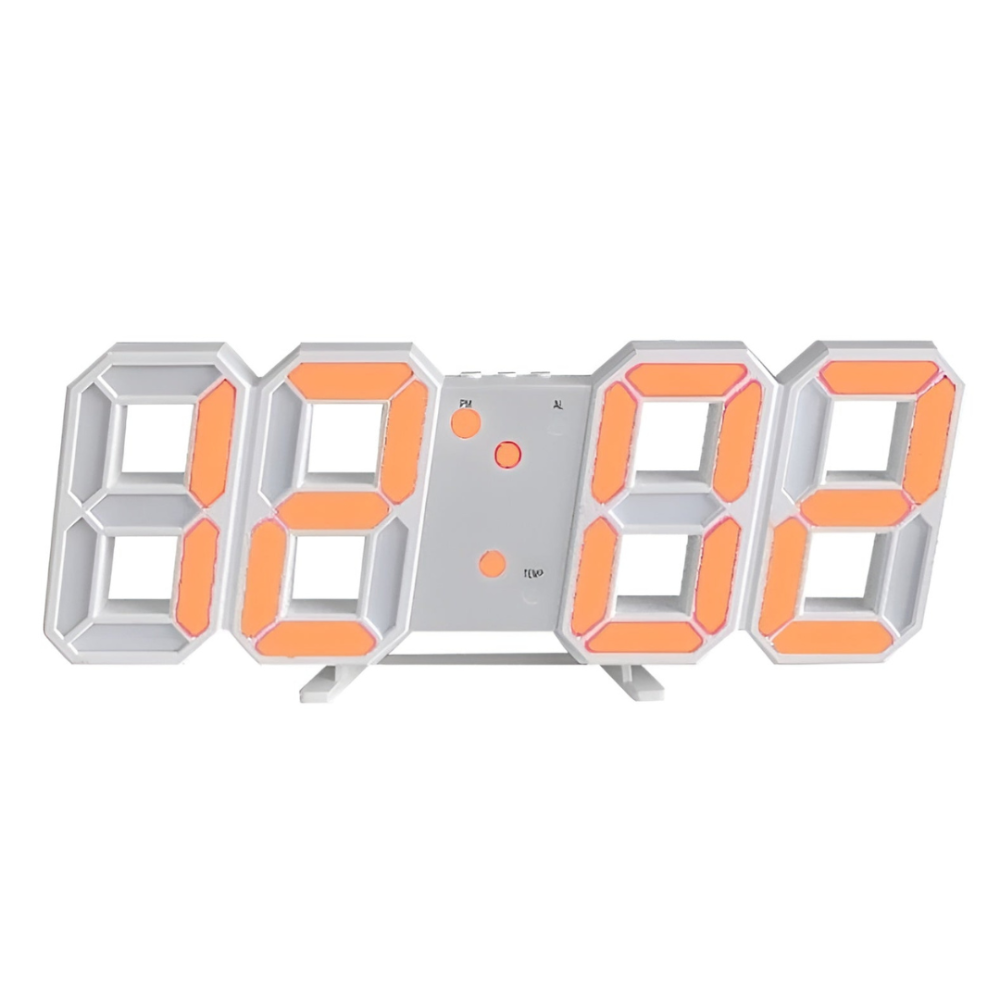 Moderne digitale Wanduhr mit großen LED-Zahlen