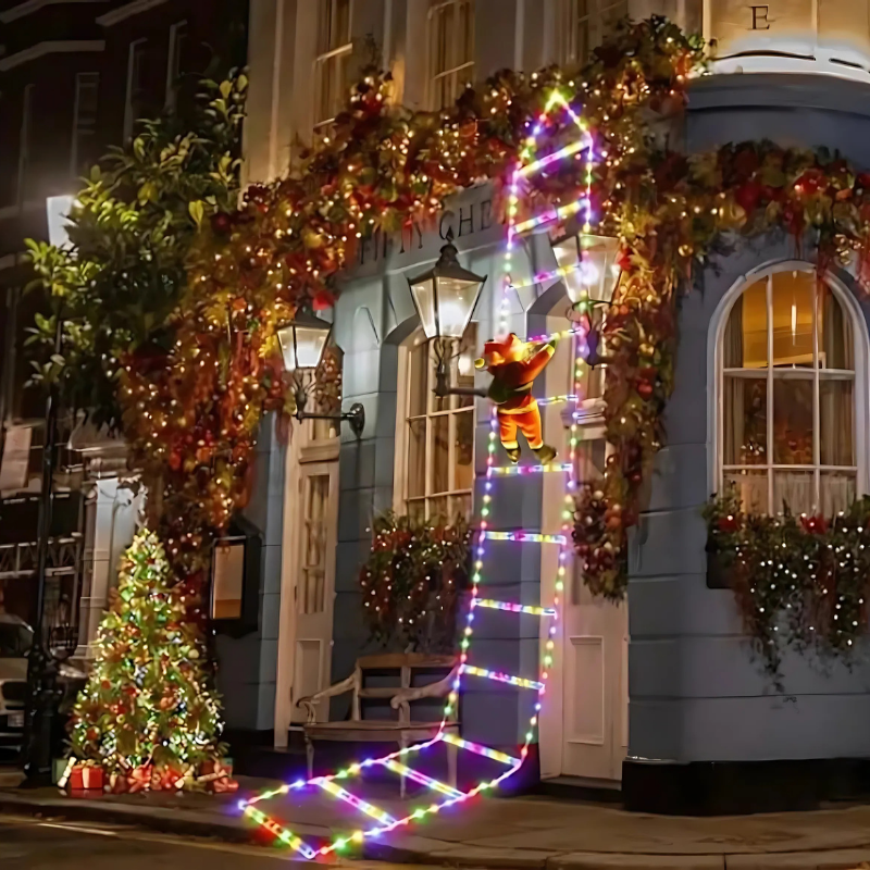 Christmas Climbing Santa Light Decoration with LED Illumination
