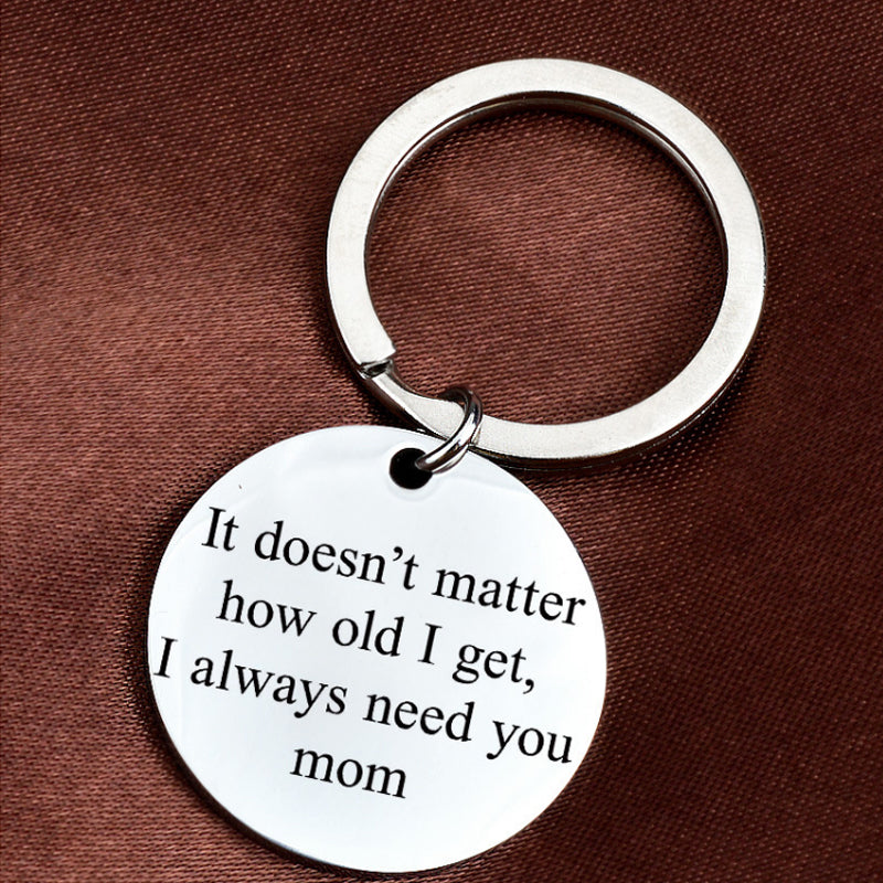 Geschenk zum Muttertag Schlüsselanhänger für Mama mit eingravierter Botschaft