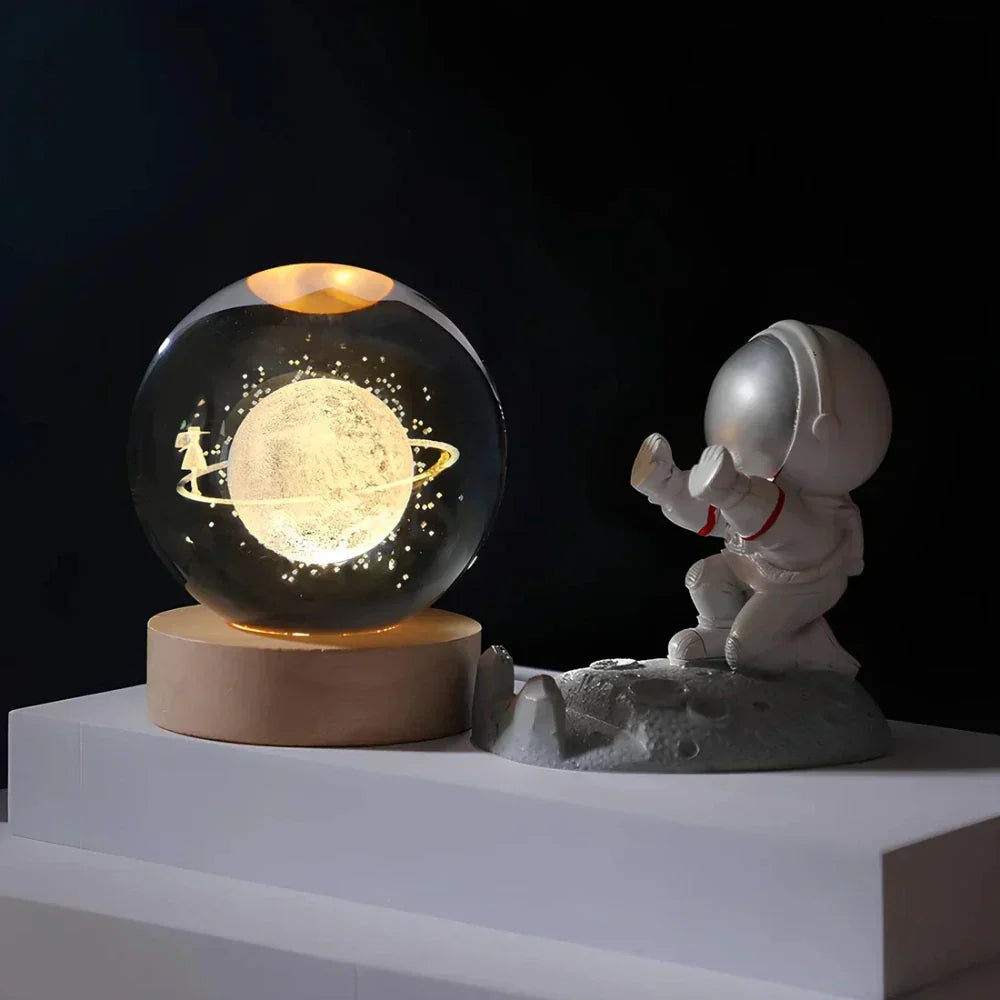 LED-Planeten-Kugel Nachtlicht USB-betriebene Stimmungsleuchte