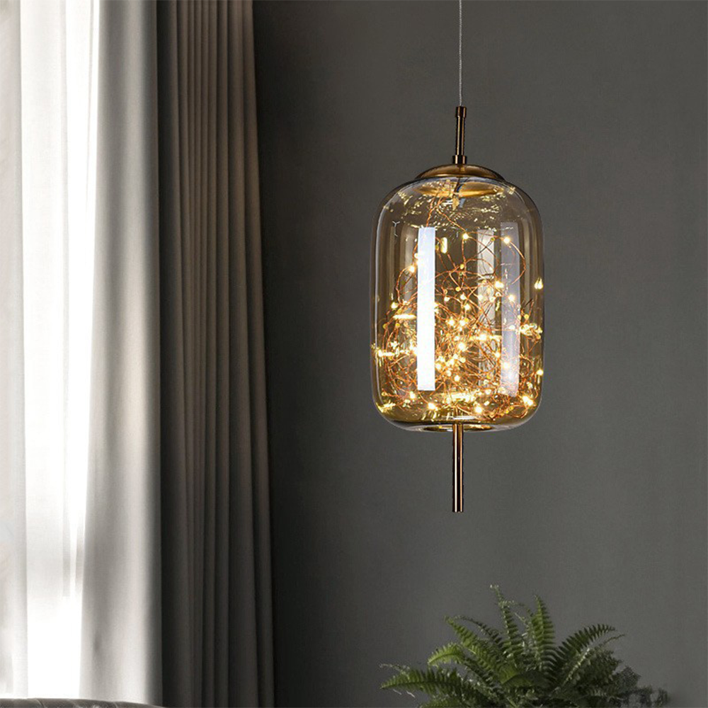 Moderne LED-Hängeleuchte Dekorative Glas-Innenraum-Deckenbeleuchtung