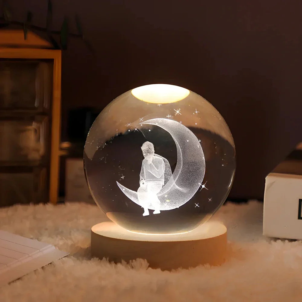 Leuchtender 3D-Planetenlicht Stimmungsraum Nachtlampe