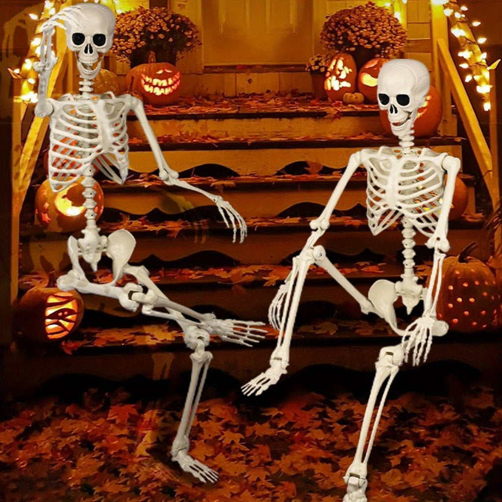 Outdoor Halloween Skeleton Decoration 5.5 ft Freestanding Figure