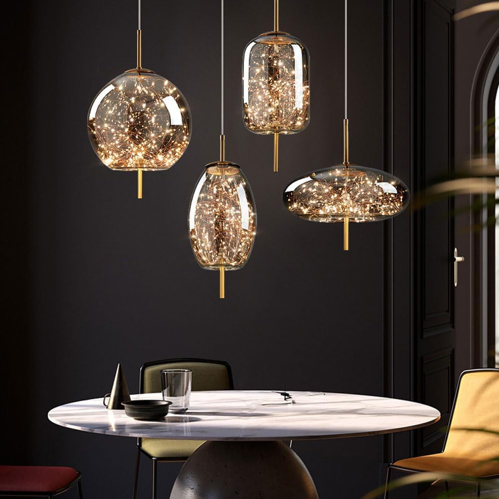 Moderne LED-Hängeleuchte Dekorative Glas-Innenraum-Deckenbeleuchtung