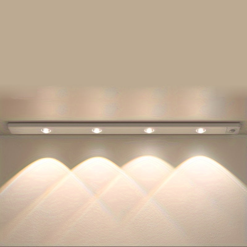 LED-Bewegungsmelder-Streifenleuchte Kabellose Wiederaufladbare Schrankbeleuchtung