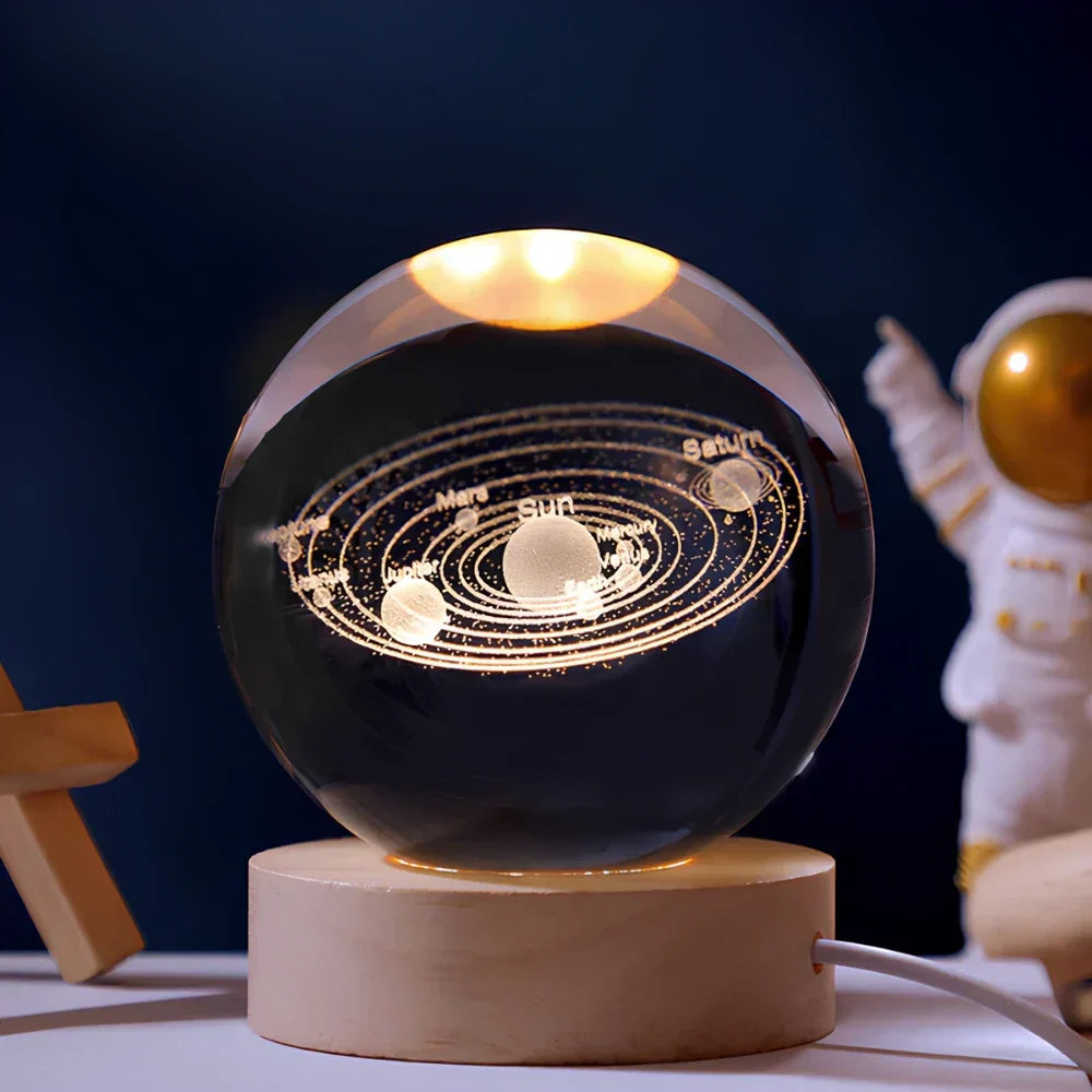 LED-Planeten-Kugel Nachtlicht USB-betriebene Stimmungsleuchte