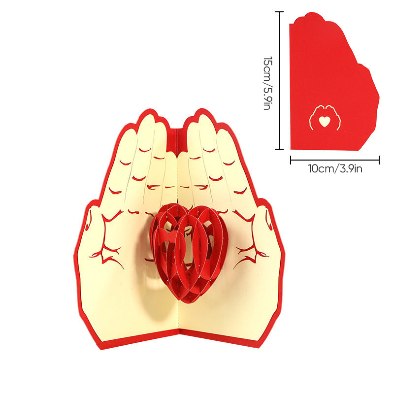 3D Blomster Pop-up Hilsen Kort – Gave til Mors Dag