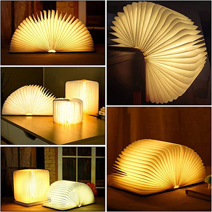 Decorative Book-Shaped LED Table Lamp with Touch Control