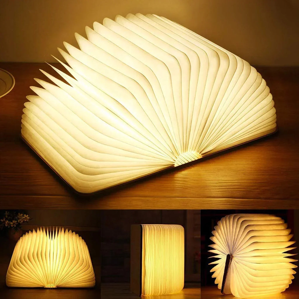Decorative Book-Shaped LED Table Lamp with Touch Control