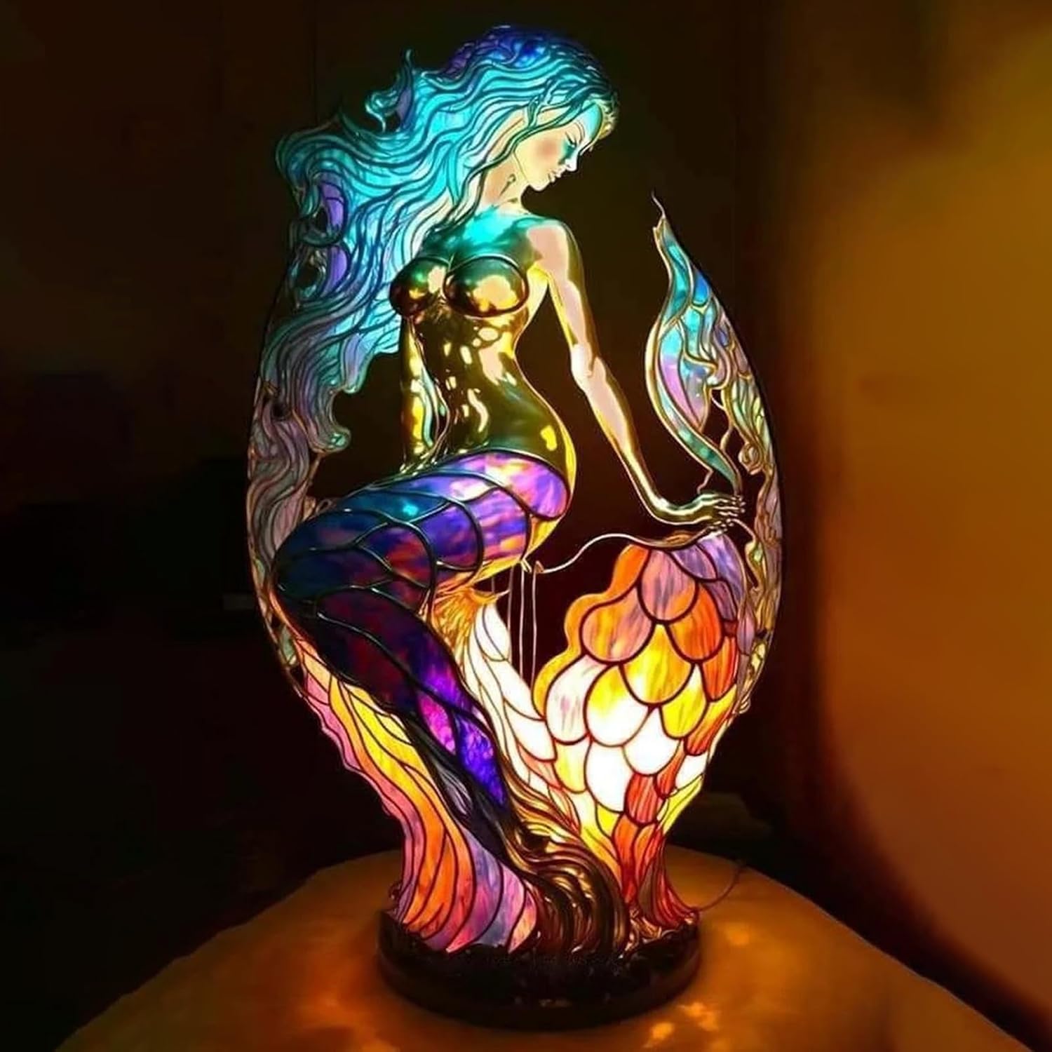 Sculpted Animal Figure Ambient Light Artistic Accent Lamp